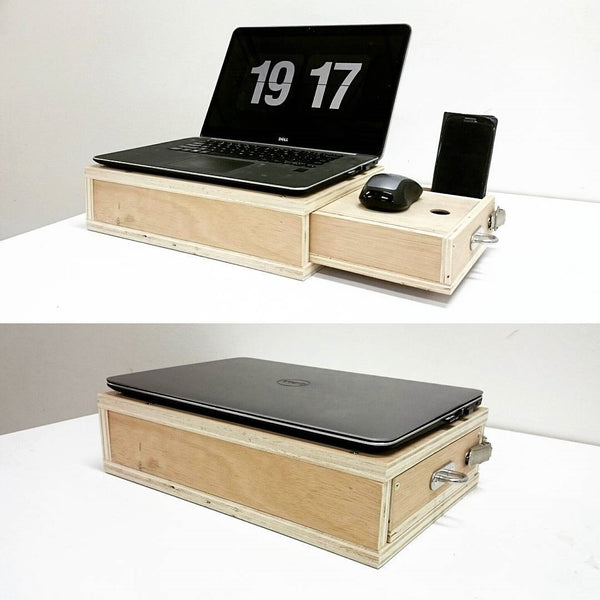 Portable Laptop Stand with storage