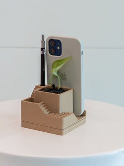 Architecture Desk Planter (recycled wood filament)